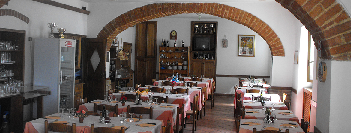 La sala ristorante, pizzeria